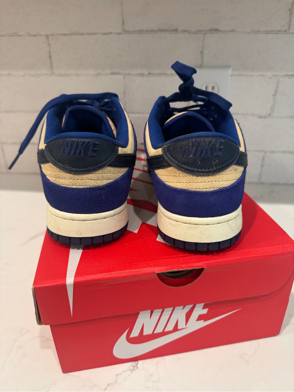 Nike Dunk Low LX Blue Suede Sneaker | DV7411-400 | Women's Size US 12 Men 10.5 - Picture 10 of 10